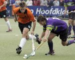 Eindhoven, 9 Oktober 2005
De eerste wedstrijd in de hoofdklasse tussen promovendus HC Eindhoven en landskampioen Oranje Zwart, eindstand 1-3 voor de landskampioen.