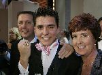 Amsterdam 21 oktober 2005
Uitreiking van de televizierring in thater aan het ij.
Winnaar jan Smit met  ouders
Peter Smulders bv