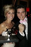 Amsterdam 21 oktober 2005
Uitreiking van de televizierring in thater aan het ij.
Winnaar jan Smit met Wendy v Dijk