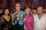 Aalsmeer 15 oktober 2005
Finale dancing with the stars .
Jim Bakkum met ouders en vriendin