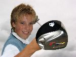 Halfweg, 26 Juli 2005 Golfclub Houtrak
Demonstratie en clubfitting van TaylorMade
Junior Smulders Hcp 2.1 met een nieuwe R5 TaylorMade driver