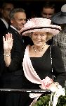 Naarden 20 oktober 2005
Trouwen Prins Floris en Aimee Sohngen in stadhuis Naarden.
Koningin Beatrix