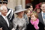 Naarden 22 oktober 2005
Huwelijk van Prins Floris en Prinses Aimee in kerk Naarden.
Koningin Beatrix Prins Carlo Hugo Prinses Christina en Prinses Margarita