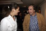 Amsterdam 2 oktober 2005
Presentatie cd Wim Sonneveld in nieuwe de la mar theater.
Maarten Spanjer met vriendin ...Huf