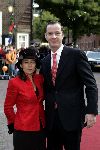 Naarden 22 oktober 2005
Huwelijk van Prins Floris en Prinses Aimee in kerk Naarden.
Marc schroder met vrouw