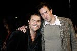 Amsterdam 19 oktober 2005
Premiere Kick off goal in  pathe arena.
Mike Starink met een vriend