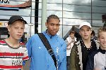 Amsterdam 9 oktober 2005
Aankomst Nederlands elftal op schiphol na kwalificatie WK
Nigel de Jong