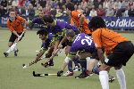 Eindhoven, 9 Oktober 2005
De eerste wedstrijd in de hoofdklasse tussen promovendus HC Eindhoven en landskampioen Oranje Zwart, eindstand 1-3 voor de landskampioen.
Nitim Kumar