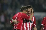 Eindhoven, 15 Oktober 2005
Kompetiewedstrijd Seizoen 2005/2006
PSV-AZ, eindstand 3-0
Phillip Cocu blij na zijn tweede doelpunt samen met Andre Ooijer
© foto Peter Smulders BV
