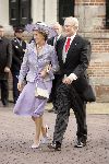 Naarden 22 oktober 2005
Huwelijk van Prins Floris en Prinses Aimee in kerk Naarden.
Prinses Margriet Pieter v Vollenhoven  (vinger in spalk)
