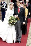 Naarden 22 oktober 2005
Trouwen Prins Floris en Aimee Sohngen in kerk naarden Vesting. 
Prinses Aimee
