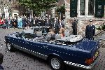 Naarden 20 oktober 2005
Trouwen Prins Floris en Aimee Sohngen in stadhuis Naarden.
in mercedes cabrio