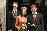 Naarden 20 oktober 2005
Trouwen Prins Floris en Aimee Sohngen in stadhuis Naarden.