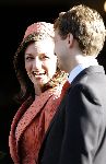 Naarden 20 oktober 2005
Trouwen Prins Floris en Aimee Sohngen in stadhuis Naarden.
lachend