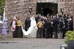 Naarden 22 oktober 2005
Trouwen Prins Floris en Aimee Sohngen in kerk naarden Vesting. 
bij het Arsenaal