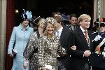 Naarden 22 oktober 2005
Trouwen Prins Floris en Aimee Sohngen in kerk naarden Vesting. 
Prins Willem Alexander en Prinses Maxima