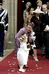 Naarden 22 oktober 2005
Trouwen Prins Floris en Aimee Sohngen in kerk naarden Vesting. 
Prinses annette met Isabella