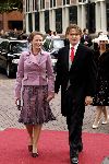 Naarden 22 oktober 2005
Huwelijk van Prins Floris en Prinses Aimee in kerk naarden.
Prinses Annette met prins Bernhard jr
