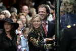 Naarden 20 oktober 2005
Trouwen Prins Floris en Aimee Sohngen in stadhuis Naarden.
Prinses Carolina met vriend en prinses Irene