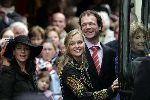 Naarden 20 oktober 2005
Trouwen Prins Floris en Aimee Sohngen in stadhuis Naarden.
Prinses Carolina met vriend en prinses Irene