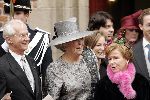 Naarden 22 oktober 2005
Huwelijk van Prins Floris en Prinses Aimee in kerk Naarden.
Koningin Beatrix Prins Carlo Hugo Prinses Christina en Prinses Margarita