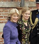 Naarden 20 oktober 2005
Trouwen Prins Floris en Aimee Sohngen in stadhuis Naarden.
Prinses Carolina en prinses Irene