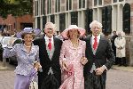 Naaren 22 oktober 2005
Huwelijk van Prins Floris en Prinses Aimee in kerk Naarden.
Prinses Margriet Pieter v Vollenhoven en ouders Aimee Sohngen
