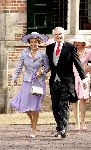 Naaren 22 oktober 2005
Huwelijk van Prins Floris en Prinses Aimee in kerk Naarden.
Prinses Margriet Pieter v Vollenhoven