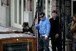 Amsterdam 5 oktober 2005
Robbie Williams vertrekt met boot bij Amstel Hotel