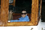 Amsterdam 5 oktober 2005
Robbie Williams vertrekt met boot bij Amstel Hotel