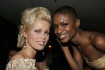 Amsterdam 21 oktober 2005
Uitreiking televizier ring in ij theater.
Bridget Maasland en Sylvana Simons