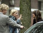 Amsterdam 14 oktober 2005
Bastiaan ragas Tooske Breugem en Laura Vlasblom met zoontje bij nieuwe huis bastiaan en Tooske.