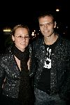 Amsterdam 5 oktober 2005
Robbie Williams concert in Paradiso .
Trijntje Oosterhuis met bril en haar man Sander