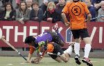 Eindhoven, 9 Oktober 2005
De eerste wedstrijd in de hoofdklasse tussen promovendus HC Eindhoven en landskampioen Oranje Zwart, eindstand 1-3 voor de landskampioen.
Nitim Kumar