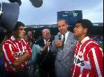 Gerald Vanenburg en romario bij afscheid PSV
Jacques Ruts