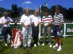 Jose Maria Olazabal Guus hiddink en Leo Beenhakker 1993