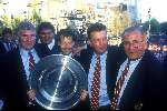 Louis v Gaal en Gerard v d Lem bij het Kampioensschap van AJAX Seizoen 1995 1996
Bobby Haarms Gerard v d Lem Danny Blind