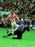 Eindhoven,9 april 1995
PSV-Utrecht
Ronaldo passeert Jan Willem v Ede