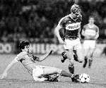 Eindhoven , 22 augustus 1981 PSV-Nottingam Forest, eindstand 1-2
Ton Lokhof