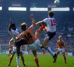 Wim Kieft tijdens het Europees Kampioenschap 1988
Nederland-Engeland 3-1 achtergrond ronald Koeman