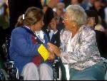 18 Juni 1990 Bezoek Prinses Juliana aan Olympische spelen voor gehandicapten