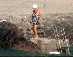 Porte Ercole 27 Juli 1996
Prinses Juliana zwemmend in zee