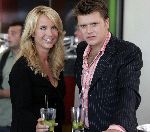 Amsterdam 4 september 2005
Linda de Mol en Beau v Erven Dorens na opnames van hun talk show in panama.