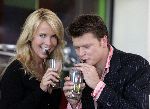 Amsterdam 4 september 2005
Linda de Mol en Beau v Erven Dorens na opnames van hun talk show in panama.