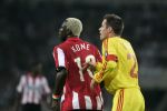 Eindhoven, 12 September 2006 Eerste wedstrijd ChampionsLeague Seizoen 2006/2007 eindstand 0-0
Arouna Kone met in zijn rug Jamie Carregher
