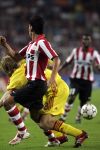 Eindhoven, 12 September 2006 Eerste wedstrijd ChampionsLeague Seizoen 2006/2007 eindtsnad 0-0
Carlos Salcido in duel met Dirk Kuyt