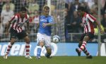 Eindhoven, 17 September 2006
Kompetitiewedstrijd PSV-Feyenoord, eindstand 2-1
Danny Buijs in duel met Michael Lamey en Carlos Salcido