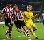 Eindhoven, 12 September 2006 PSV-FC Liverpool. 1e wedstrijd in de Champions League Seizoen 2006/2007 eindstand 0-0
Dirk Kuyt in zijn eerste CL wedstrijd voor FC Liverpool