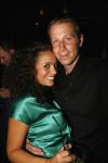 Amsterdam 31 augustus 2006
presentatie cd DJ Chuckie in Onnasis.
Fajah Lourens  met vriend