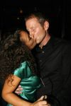 Amsterdam 31 augustus 2006
presentatie cd DJ Chuckie in Onnasis.
Fajah Lourens kussend met vriend